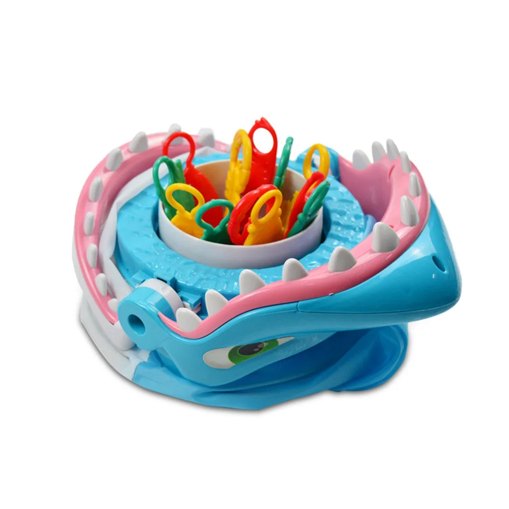 

Hot New Funny Family Trick Fish Sharks Trap Board Desktop Game Fishing Children Novelty Toys For Kids Hot Non-electric Plastic