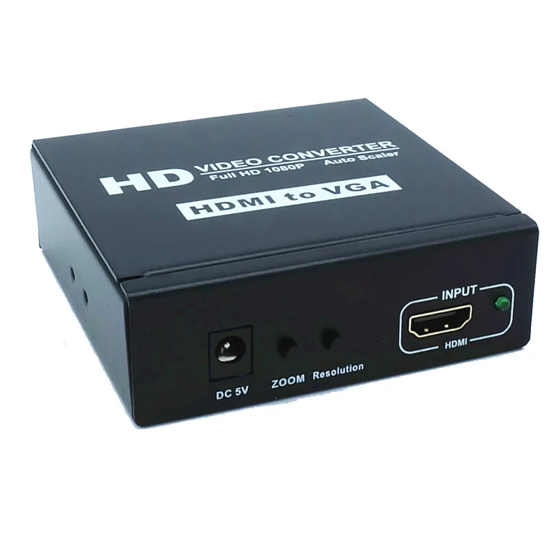 Адаптер HDMI VGA для мужчин и женщин HD 1080P Аудио кабель конвертер ПК ТВ приставка