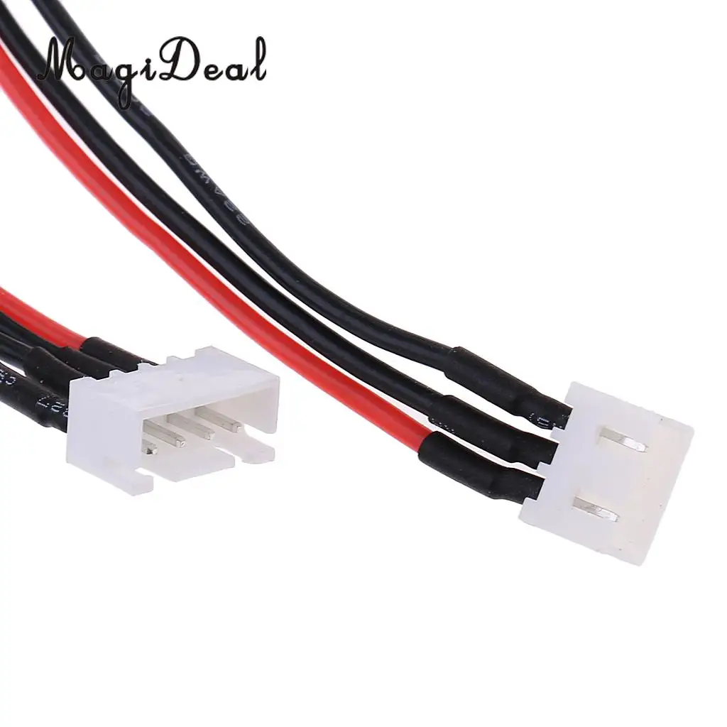 MagiDeal Professional 2S 3S 4S 300mm Metal Lipo Balance Wire Extension Charged Cable for RC Cars Planes Toys Battery Charger