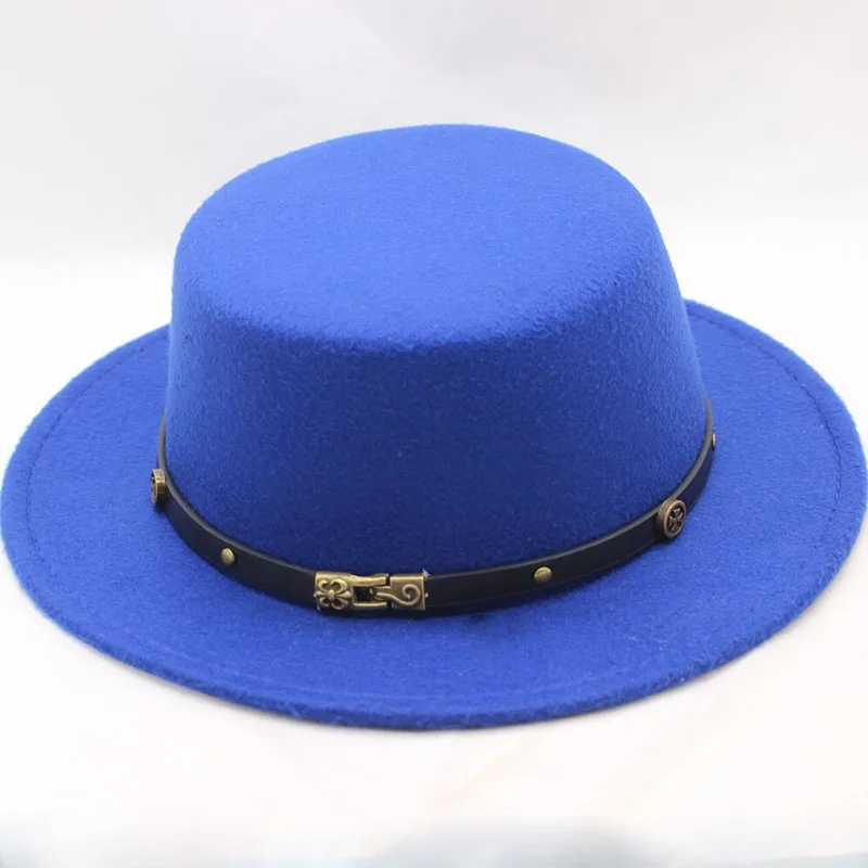 Новые модные женские зимние шляпы из кашемира и полиэстера весенние шляпы с плоским верхом женские шляпы с широкими полями