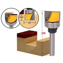 1/4 "хвостовик 3/4" W X 7/16 "H для промывания и подравнивания шарнир направляющая паза фрезы