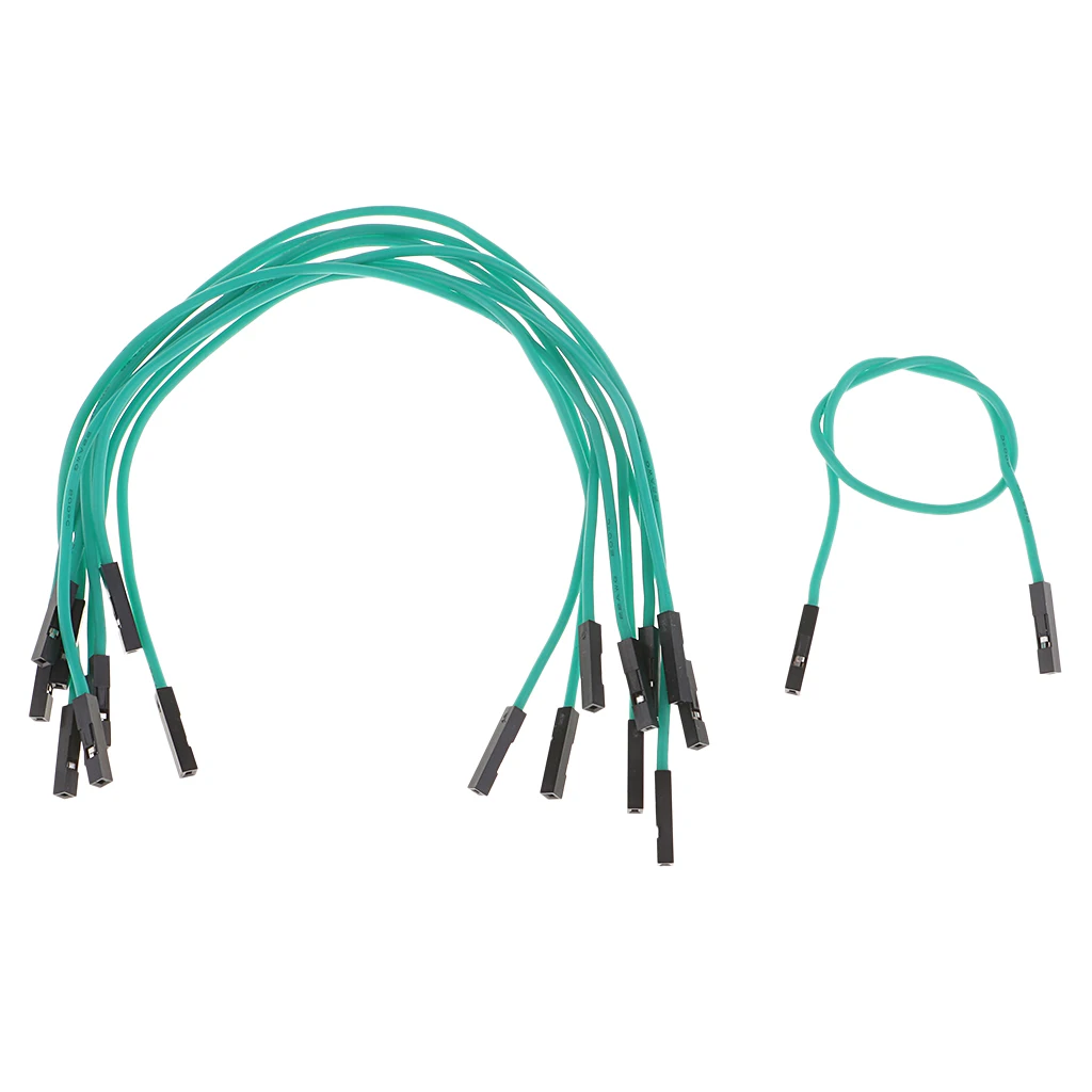 10Pcs 20cm Soft Silicone Jumper Cable Wire Dupont Line Female to Female for Breadboard//DIY/Raspberry Pi/Robot/RC Models