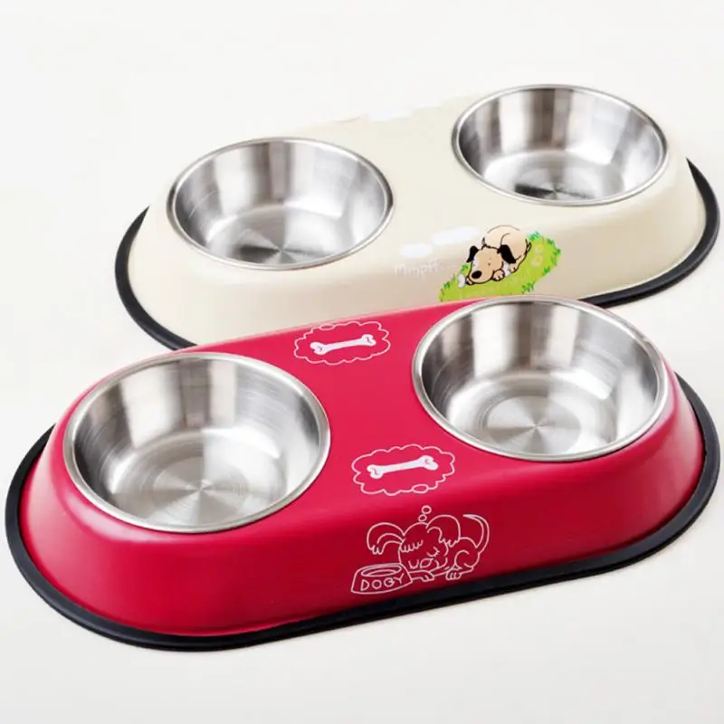 puppy feeding bowls sale dual bowls design stainless steel feeding bowl cat puppy food drink water puppy feeding bowls sale dual bowls design stainless steel feeding bowl cat puppy food drink water