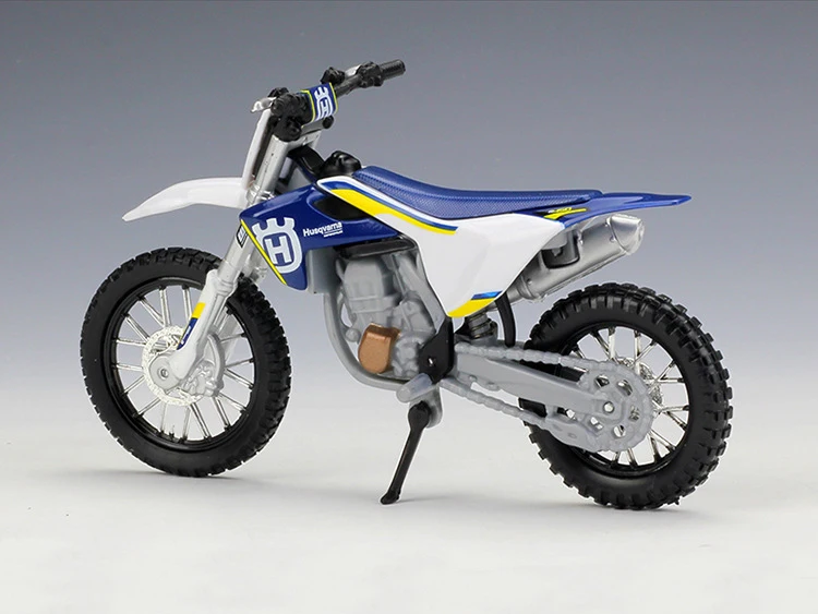 Новинка 1/18 года! Миниатюрная модель KTM Husqvarna FC450 для мотоциклистов, гоночная модель для мотокросса, Реплика, металлические игрушки для детей, подарки
