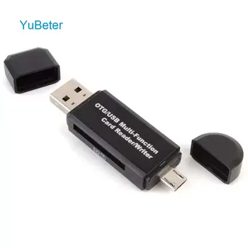 

YuBeter USB 2.0 Card Reader SD TF Micro SD OTG Memory Card Reader Adapter Multi in 1 for Android Huawei Laptop Computer Tablet