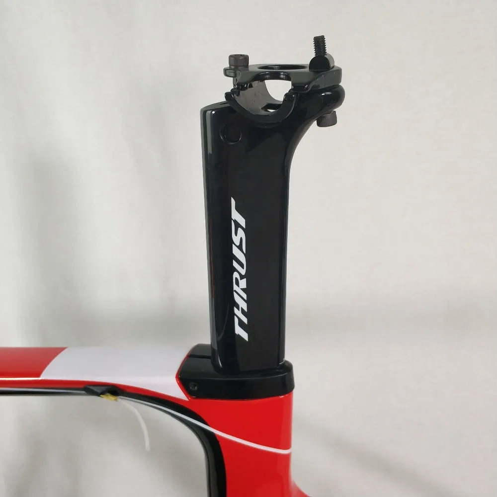Perfect THRUST Carbon Road Frame Road Bicycle Carbon Frame 48 50 52 54 56cm Carbon Bike Frame Green Yellow Black Blue White 17