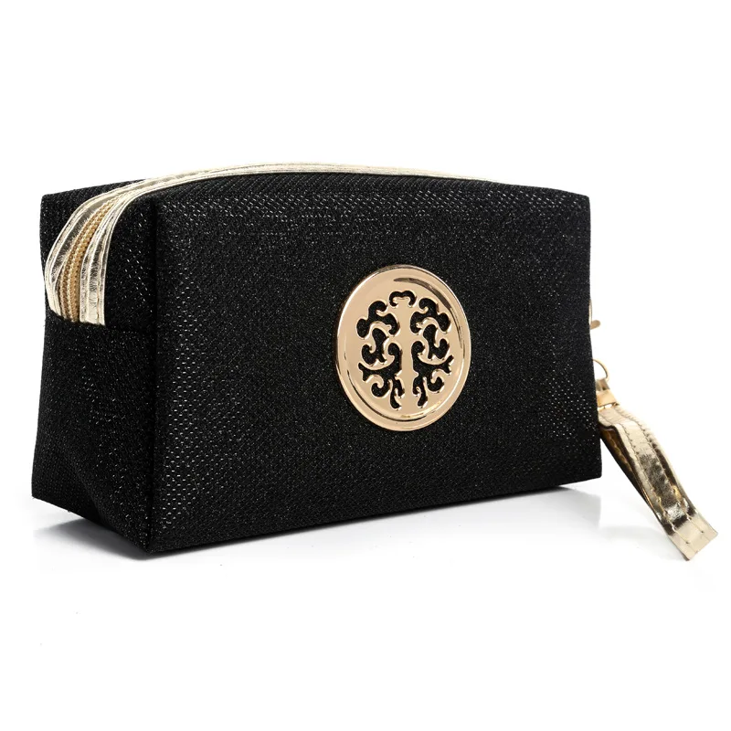 الأزياء سفر المحمولة مسحوق الترتر الأميرة ماكياج التجميل حقائب ماكياج التجميل حقيبة البرليت pochette حقائب ماكويلاج