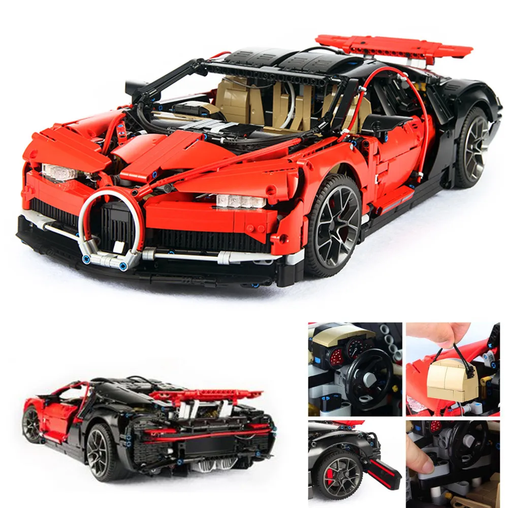 

3786PCS Car Building Blocks Model Toy DC-3388 1:8 High-quality Sports Car Assembled Building Blocks for Kids' Operation Ability