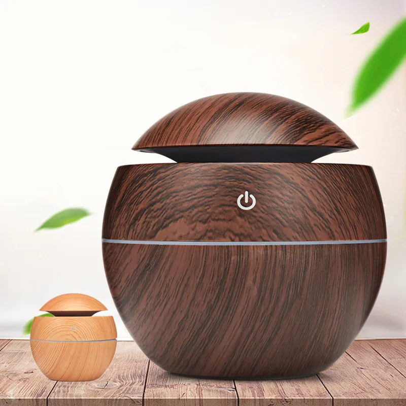 

130mL USB Aroma Essential Oil Diffuser Ultrasonic Cool Mist Humidifier Air Purifier Colorful LED Night light For Office Home