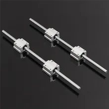 НОВЫЙ 2×8 мм OD 300 мм закаленная род вала рельса 4 SC8UU линейный подшипник Блок для 3d-принтер частей и Аксессуаров