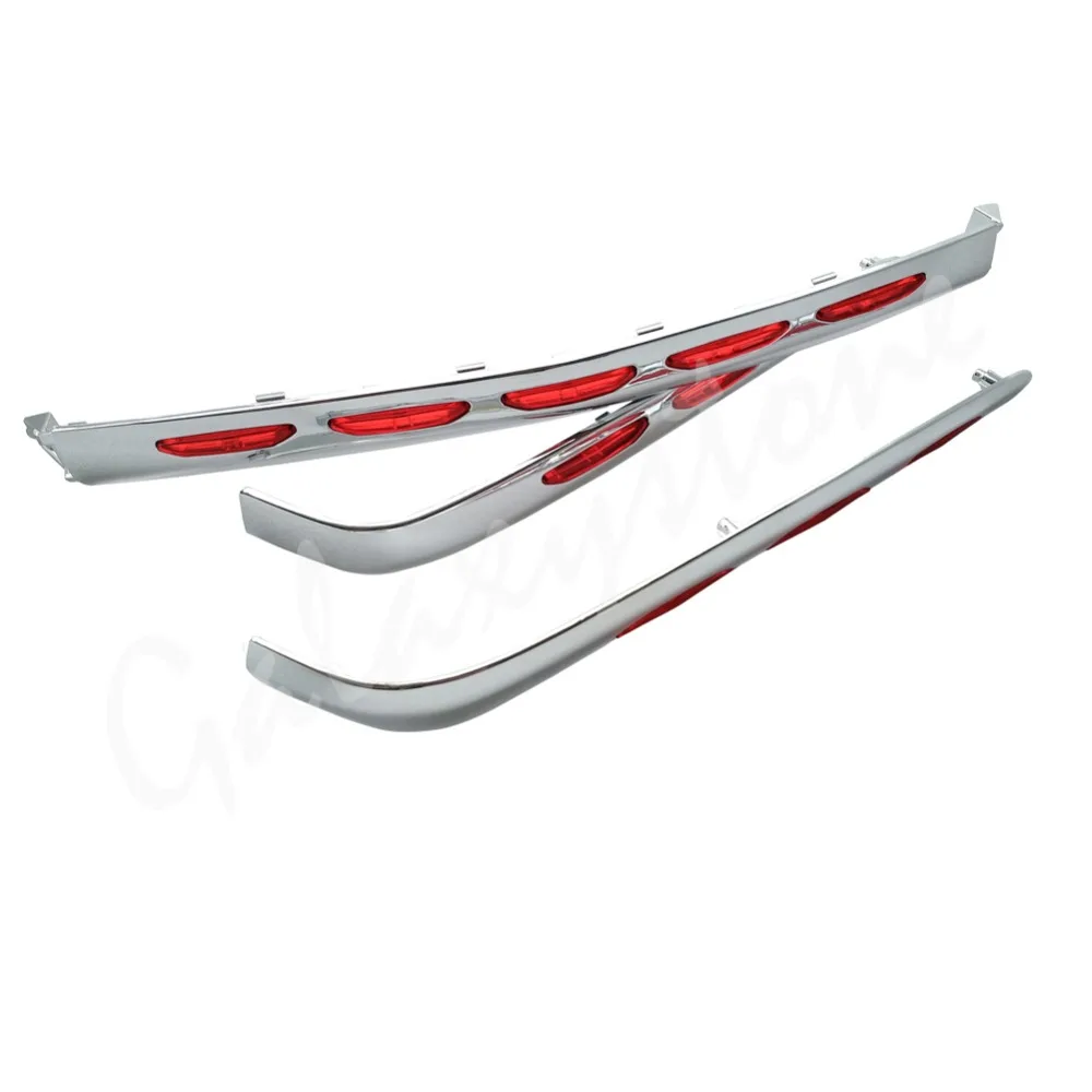 

Chrome Trunk Trim Moldings Fairing Kit for Honda GL1800 Goldwing 2001 2002 2003 2004 2005 2006 2007 2008 2009 2010 2011
