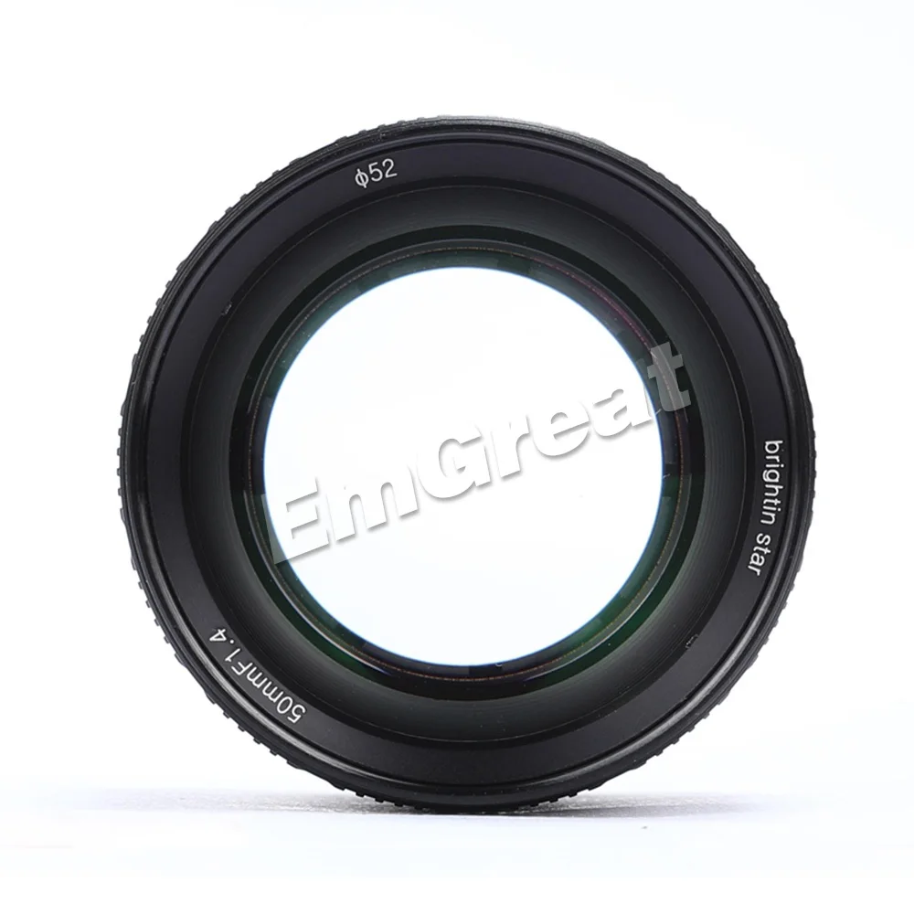 Brightin Star 50mm F1.4 Prime Lens Large Aperture Manual Lens for Sony E-mount for Fuji X-mount M4/3 Mount Mirrorless Cameras