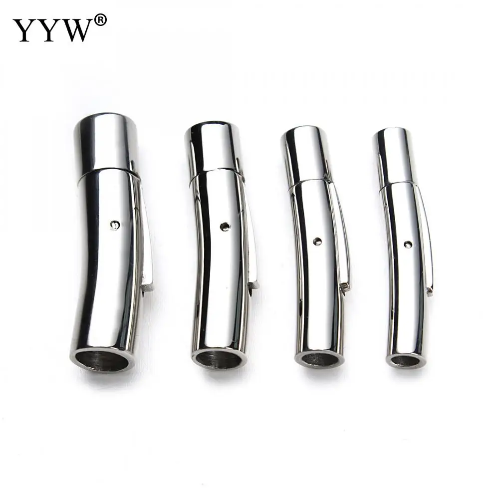 

YYW 3/4/5/6mm Magnetic Clasps Cord Clasps Hooks Diy Findings For Bracelets Stainless Steel Clasps Jewelry Making Round Leather