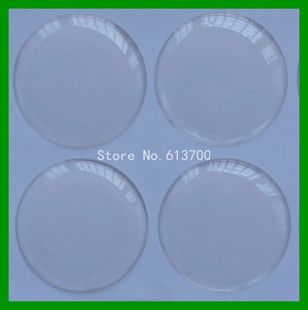 Free Shipping 1000pcs 1 Inch (25.4mm) 3d Round Resin Clear Epoxy