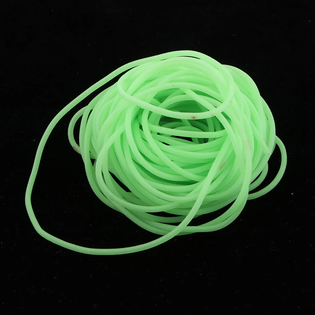 3pcs Soft Plastic Fishing Angling Luminous Green Tube Glow in Dark Carp Sea Fishing Rig Tubing 4m Fishing Tackle Boxes Acce