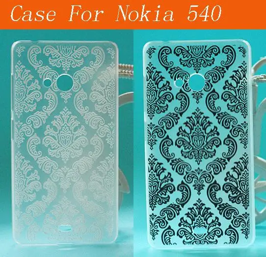 Винтажная черная и белая жесткая пластиковая кожа для Nokia lumia 540 | Мобильные