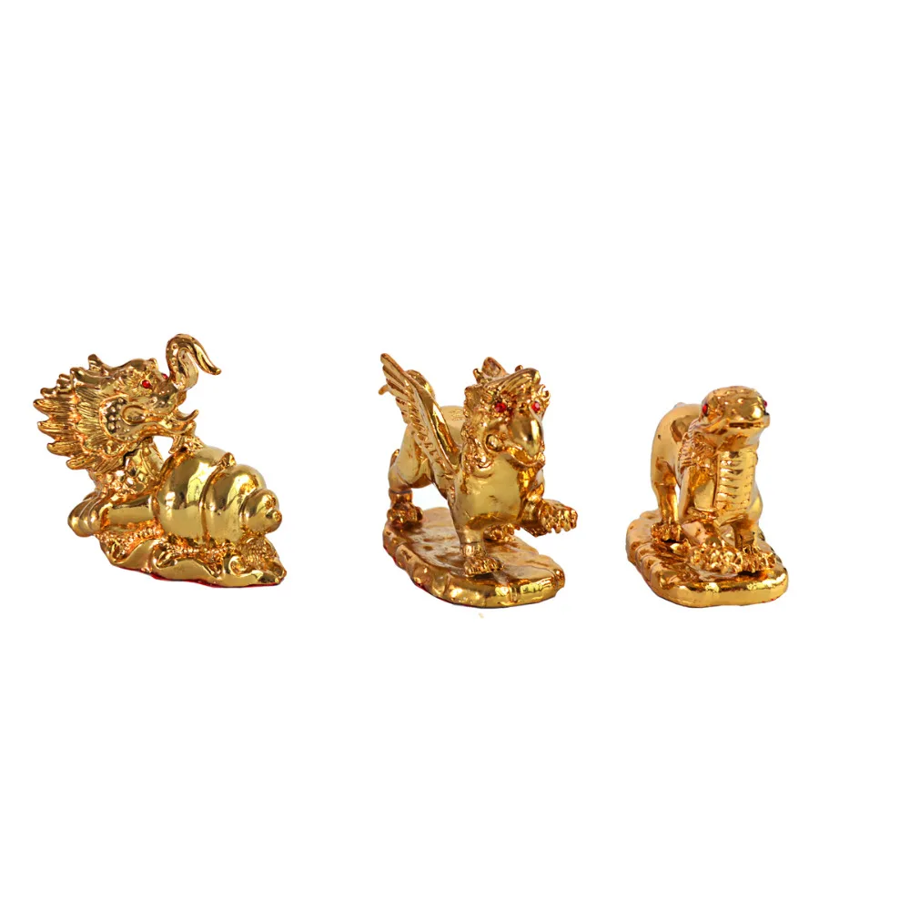 Feng Shui Three Harmony Animals Set AA327setset animal AliExpress