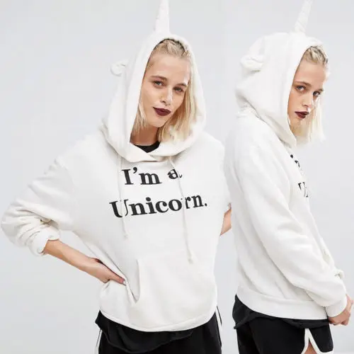 unicorn hoodie women's