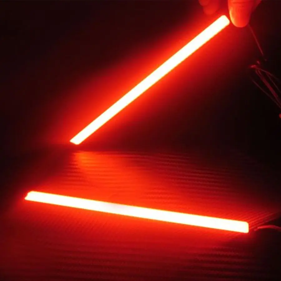 2 X Super Bright Red Car Cob Led Lights Drl Fog Driving Lamp Car Cob Led Lights Drl Fog Driving Lamp
