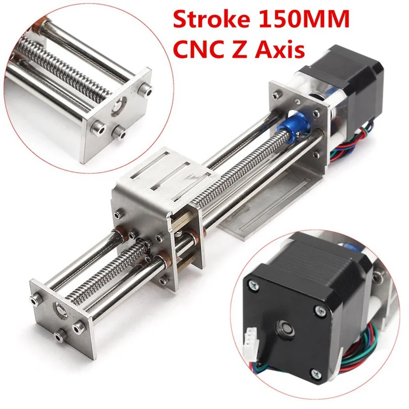 

150MM Mini CNC Z Axis Slide DIY Linear Motion Milling 3 Axis Engraving Machine With a Stepper Motor For Reprap Engraving Machine