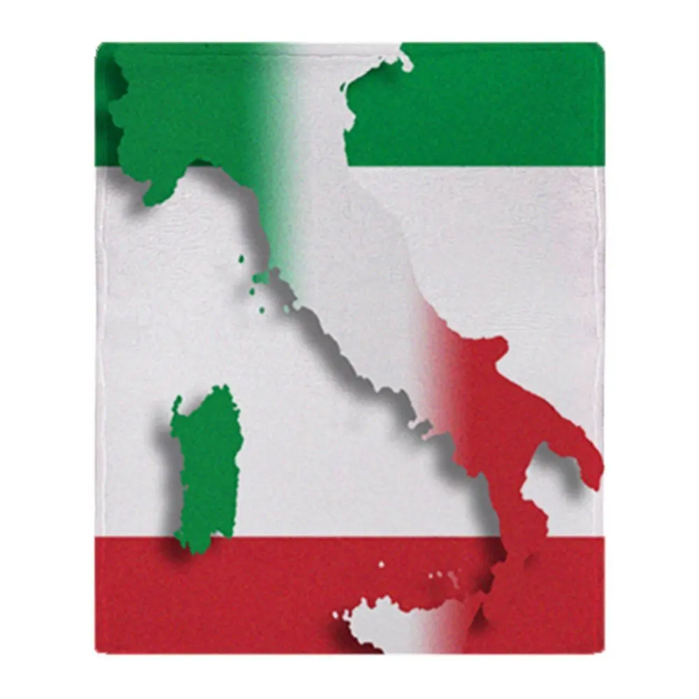 

Italy Italian Flag Soft Fleece Throw Blanket Soft Flannel Blanket to on for the sofa/Bed/Car Portable Plaids
