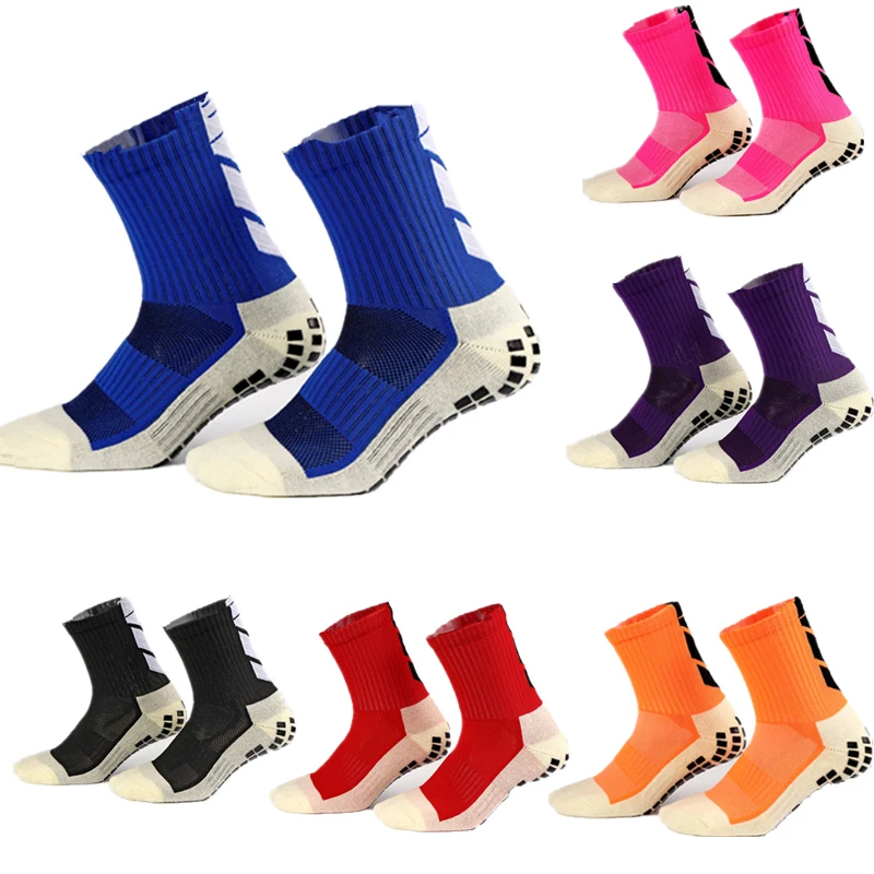 Новые футбольные носки, противоскользящие футбольные носки, мужские спортивные носки, хорошее качество, хлопок, Calcetines, такой же тип, как и truscox, 9 цветов
