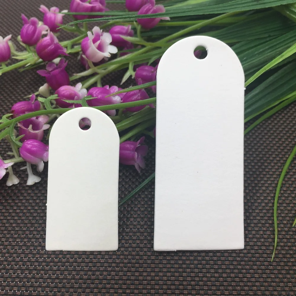 

300Pcs/Lot Rectangle Shape Blank DIY Kraft Paperboard Tag Label For Jewelry Box Party Cookies Bag Charms Gift Price Hang Tags