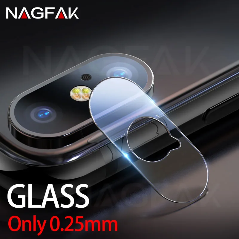 NAGFAK 0.25mm Tempered Glass Lens Protector For iPhone X