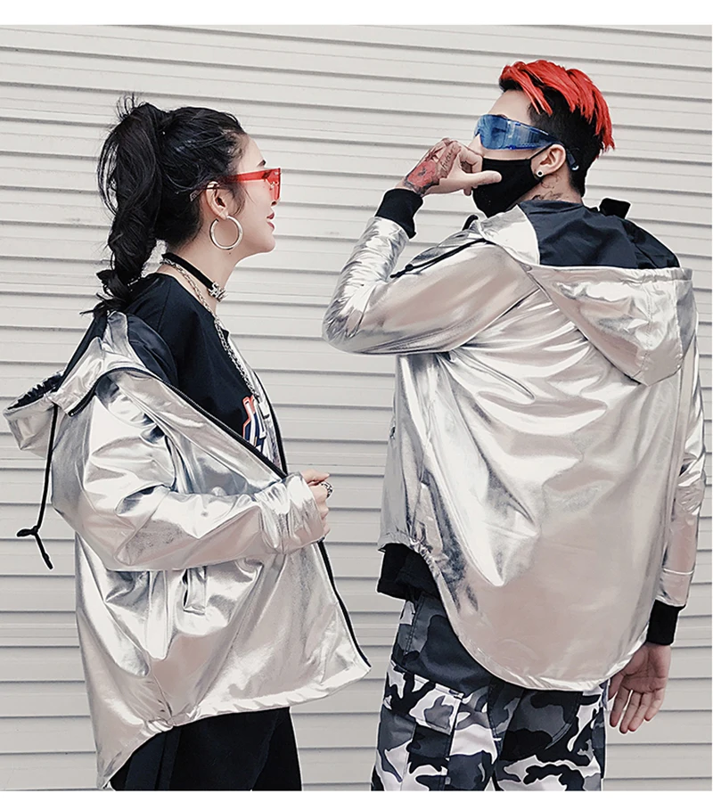 Korean Hip Hop Jacket Man 2018 Hood Windbreaker   (7)