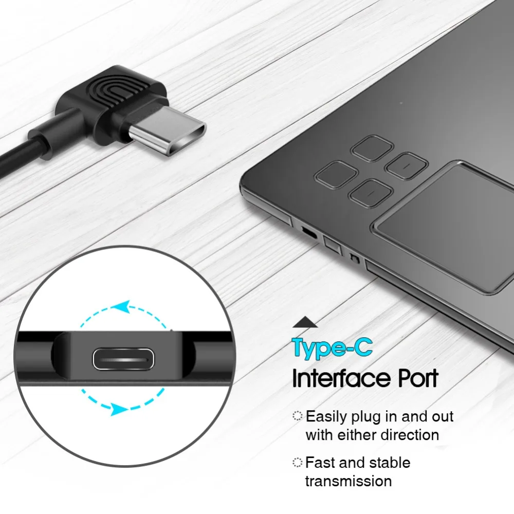  VEIKK A50 Tablets digitales TYPE-C USB firma gráficos dibujo pluma tableta OSU juego batería-gratis