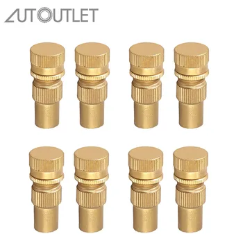 

AUTOUTLET 8 pcs Brass Off Road Air Pressure Relief Valve Tire Wheel Deflators Adapter Tyre Brass Air Deflators