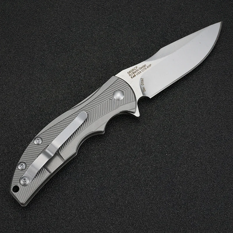 ZT0606 складной нож D2 лезвие TC4 ручка из титанового сплава шарикоподшипник карманные походные Ножи EDC инструмент