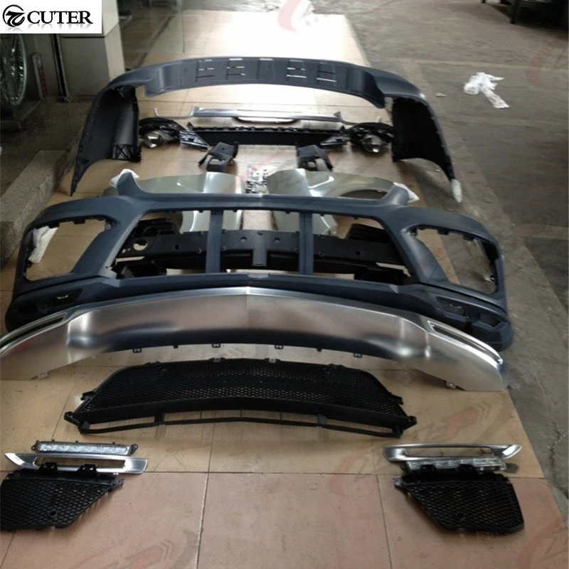 Автомобильный комплект кузова W164 ML300 ML350 ML500 ML63 PP передний и задний бампер для Benz AMG