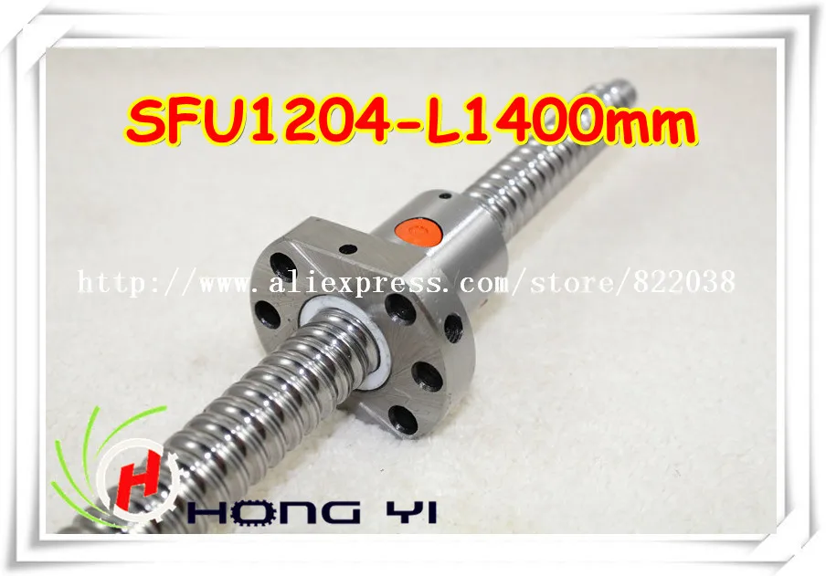 

1pcs SFU1204 - L1400mm Ball screw + 1pcs Ballscrew Ballnut and BK/BF10 standard processing