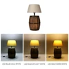 Lampe de chevet industrielle rétro européenne, éclairage créatif LED E27 en forme de tonneau de vin, veilleuse pour table de chevet, chambre à coucher, restaurant et bar ► Photo 3/6