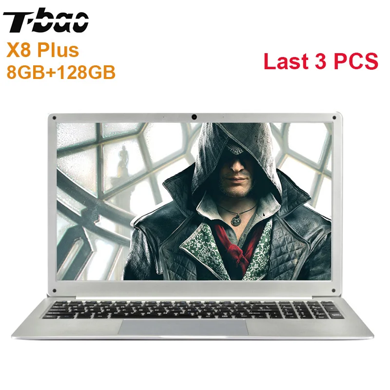 

Original T-bao X8 Plus Laptop 15.6 inch Windows 10 English Version Intel Celeron N4100 Quad Core 8GB RAM DDR4 128GB SSD Notebook