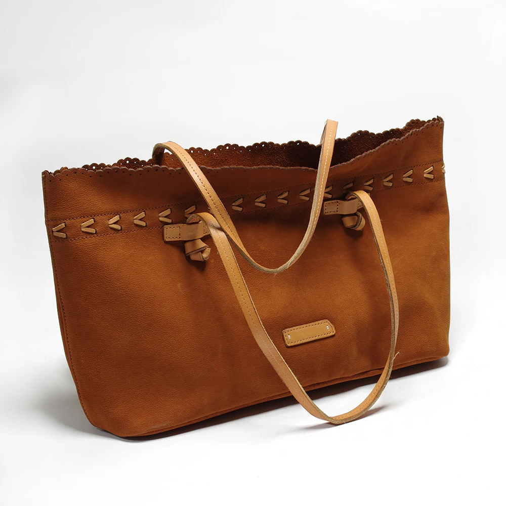 

Genuine Leather 100% Real Suede Women Shoulder Bag Female Vintage Daily Causal Totes Lady Elegant Large Shopping Handbag New
