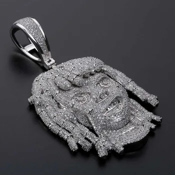 

JINAO AAA Micro Pave Lil Pump Pendant Necklace With 10mm Cuban Chain Cubic Zircon Iced Out Chain Men Hip Hop Jewelry Gift
