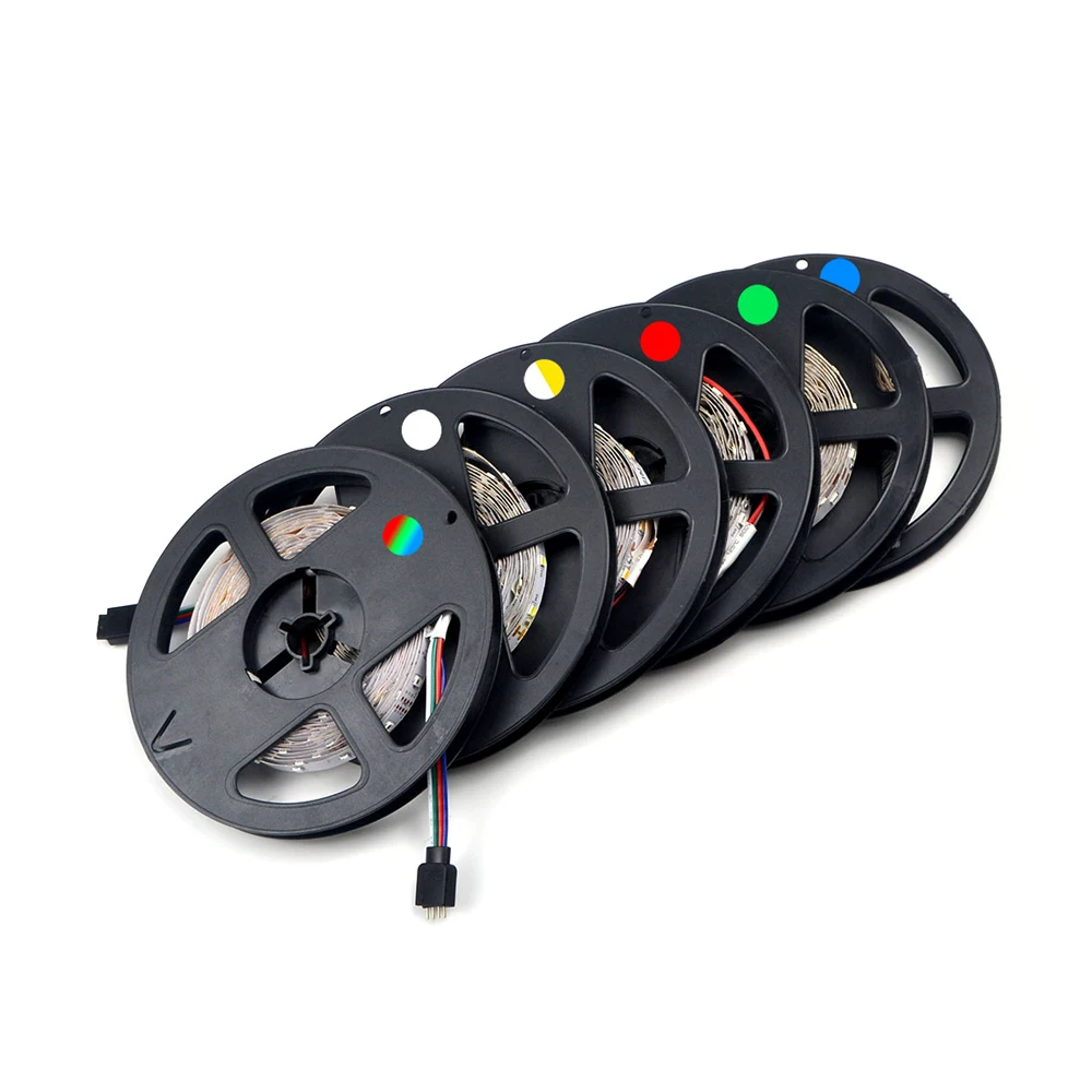 DC 12 в 1 рулон 5 м 2 10 2835 RGB/белая светодиодная лента 60 светодиодов/м Светодиодная