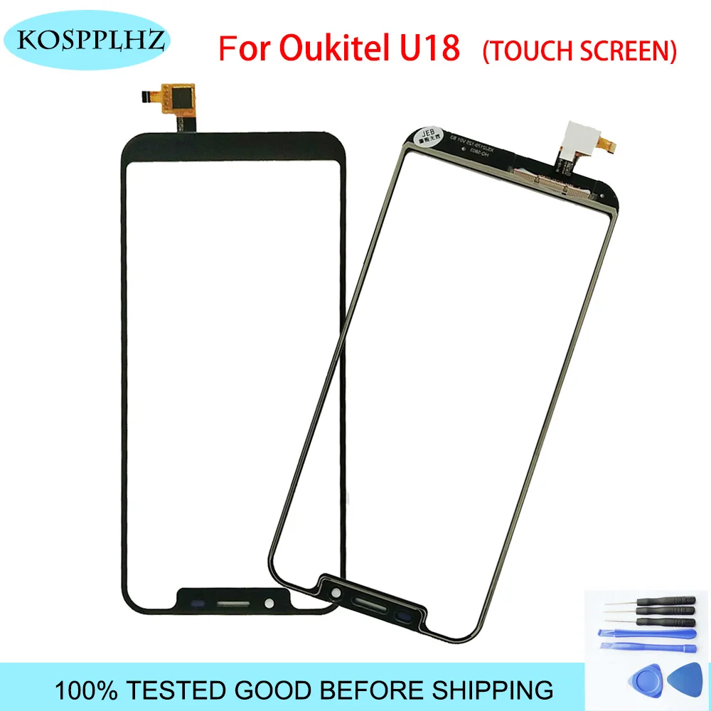 

KOSPPLHZ 5.85 inch for oukitel U18 Touch Screen Glass 100% tested Digitizer Glass Panel u 18 Replacement For U18 + tools
