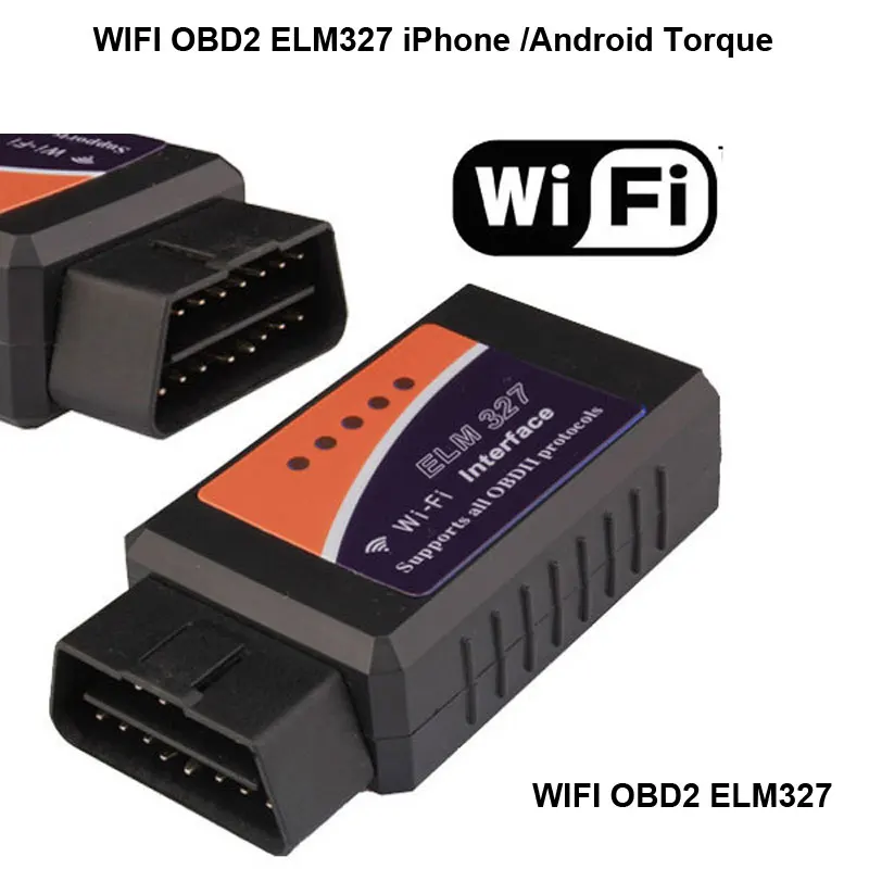 ELM327 OBD 2 устройство автодиагностики ELM 327 Wi-Fi, Поддержка Android и iOS для