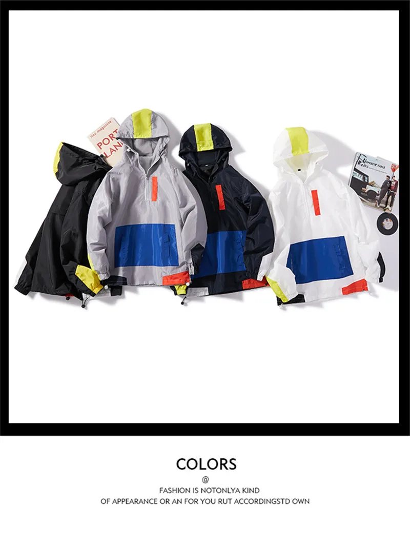 New Casual Men's Jackets Waterproof Spring Hooded Coats Men Outerwear Casual Brand Male Clothing Plus Size M-5XL