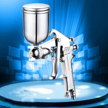 Пневматический распылитель F75 400 мл, Аэрограф, распылитель, распылитель из сплава, распылитель, Аэрограф с бункером для автомобилей/мебели