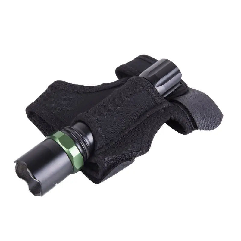 Diving Flashlight Holder Scuba Diving LED Torch Underwater Soft Elastic Neoprene Hand Arm Mount Wrist Strap Adjustable Glove Hand Free
