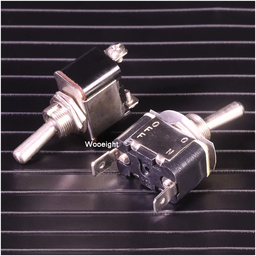 Wooeight 1Pc New ON-OFF Toggle Switch 2 Feet Pin And Rocker Switch Power Supply Switch Toggle Switch 15A 250V KN-101 (7)