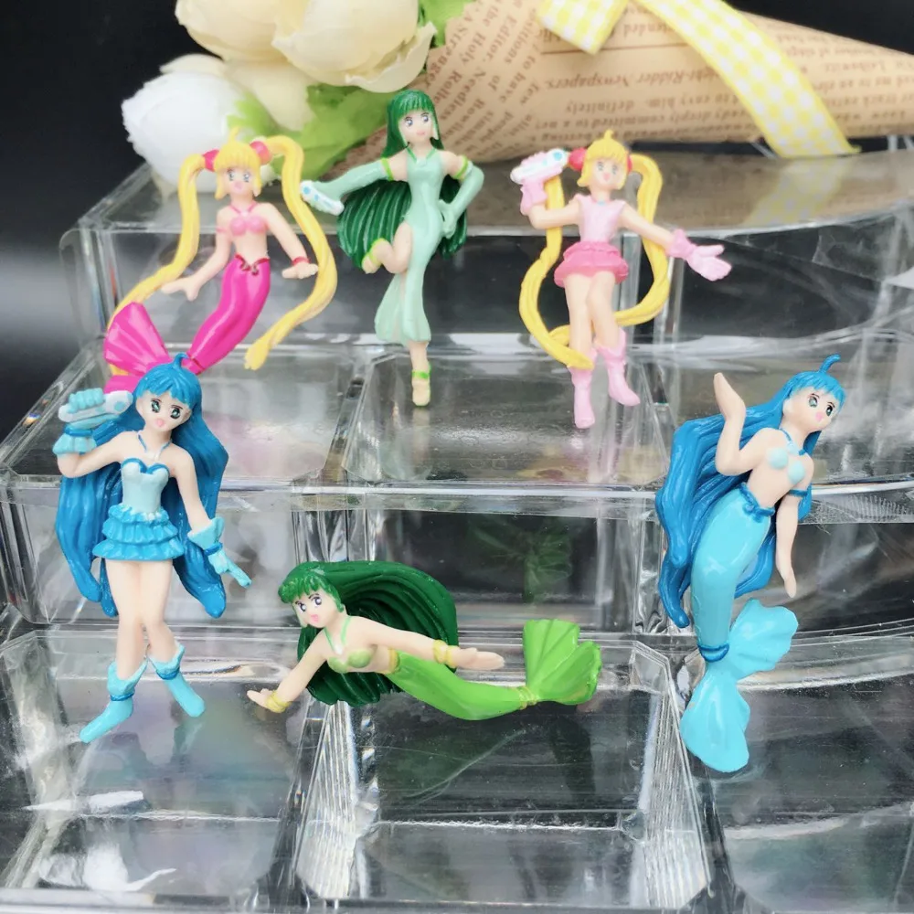 

00pcs/lot 6styles Pretty Soldier Sailor Moon figure anime 4-4.5cm random mixed
