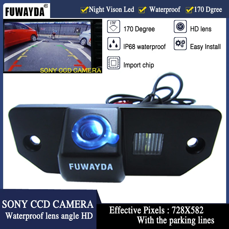 Автомобильная камера заднего вида FUWAYDA CCD-датчик для FORD FOCUS SEDAN/C-MAX/MONDEO с
