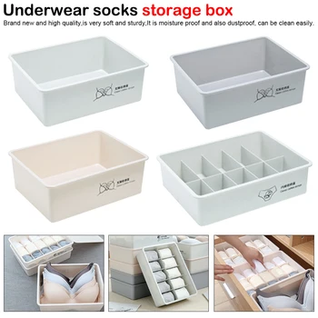 

1pc Multi-size Underwear Organizer Drawer Divider Home Storage Boxes For Underwear Socks Ties Bra Closet Bra 10 15 Grids