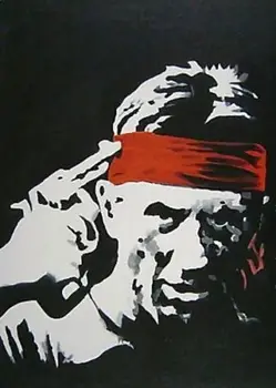 

100% Hand-painted Deer Hunter De Niro 30x20 Pop art style Oil Painting,NOT a print