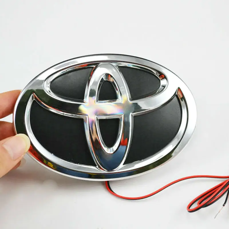 

New Style colorful LED logo decorative light for TOYOTAa Highlander EZ PRADO VIGO Front LOGO